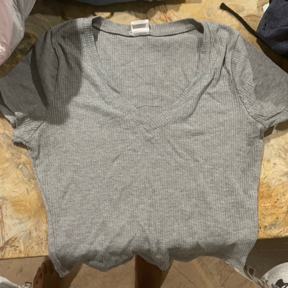 gray crop top - Picture 1 of 1